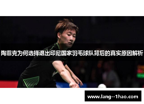 陶菲克为何选择退出印尼国家羽毛球队背后的真实原因解析